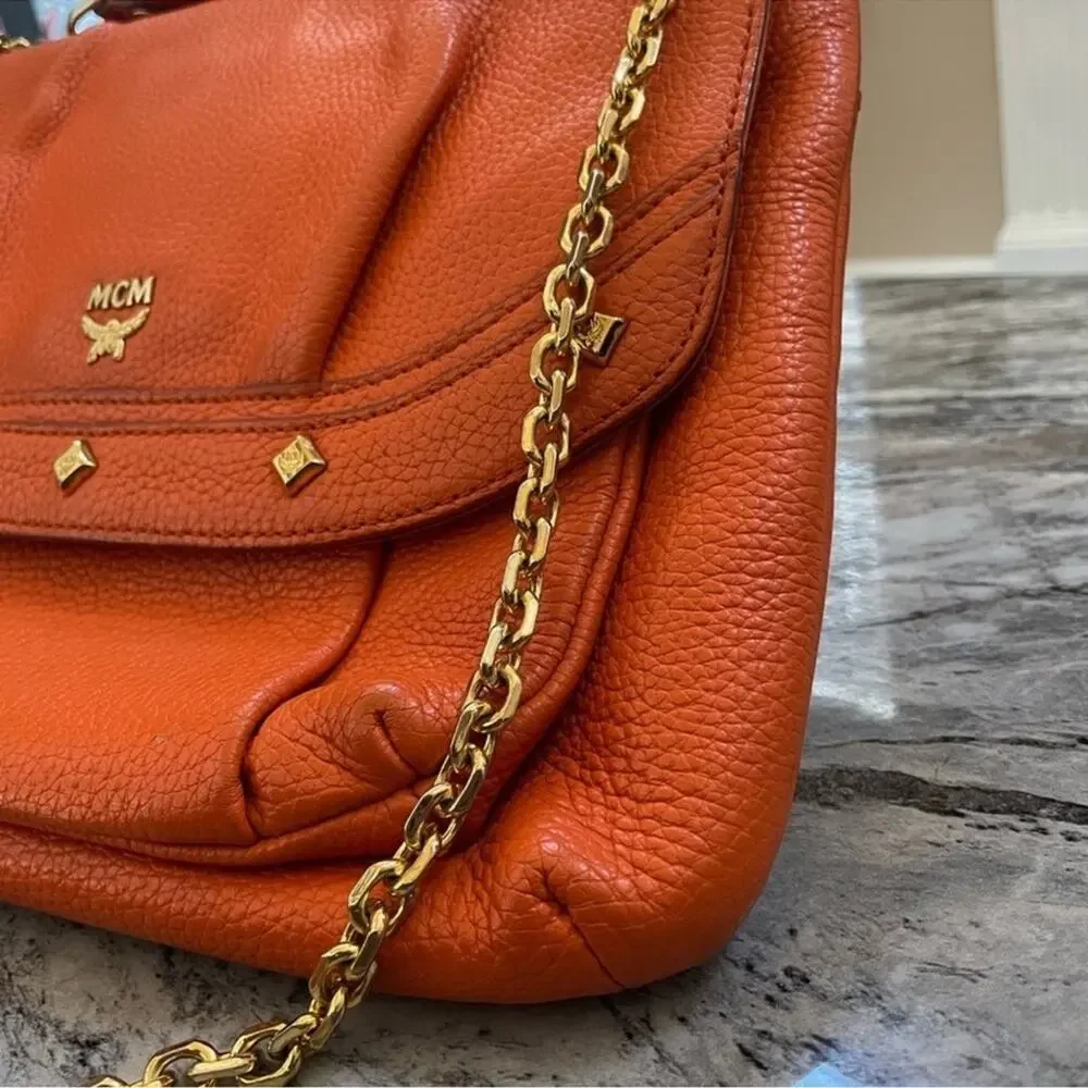 MCM chain shoulder or cross body bag EUC